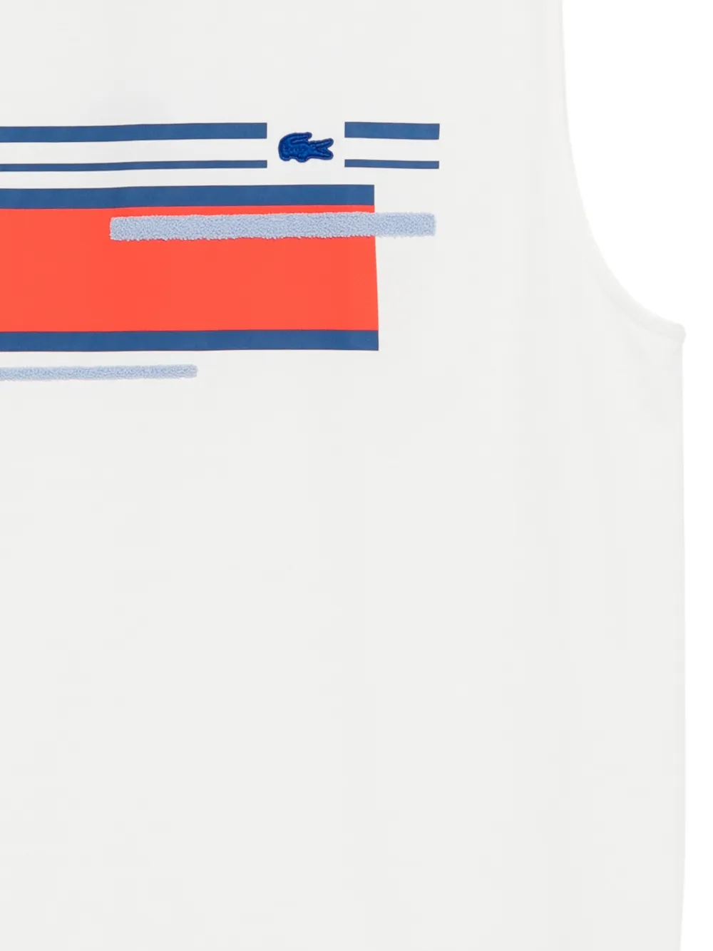 Lacoste Spencer met print Wit