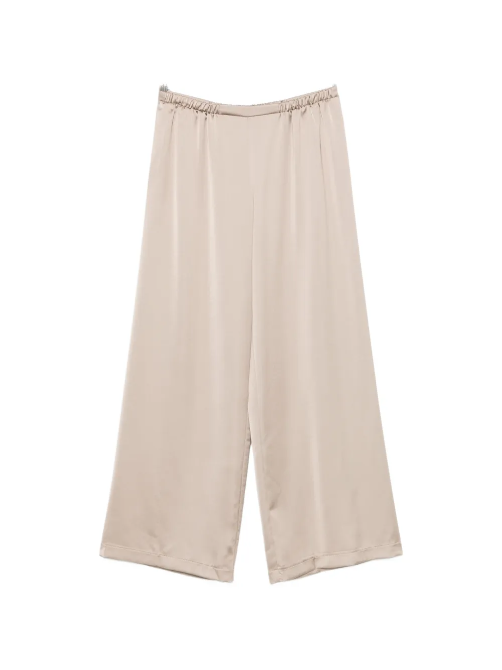 IMPERIAL satin-finish wide-leg trousers - Toni neutri
