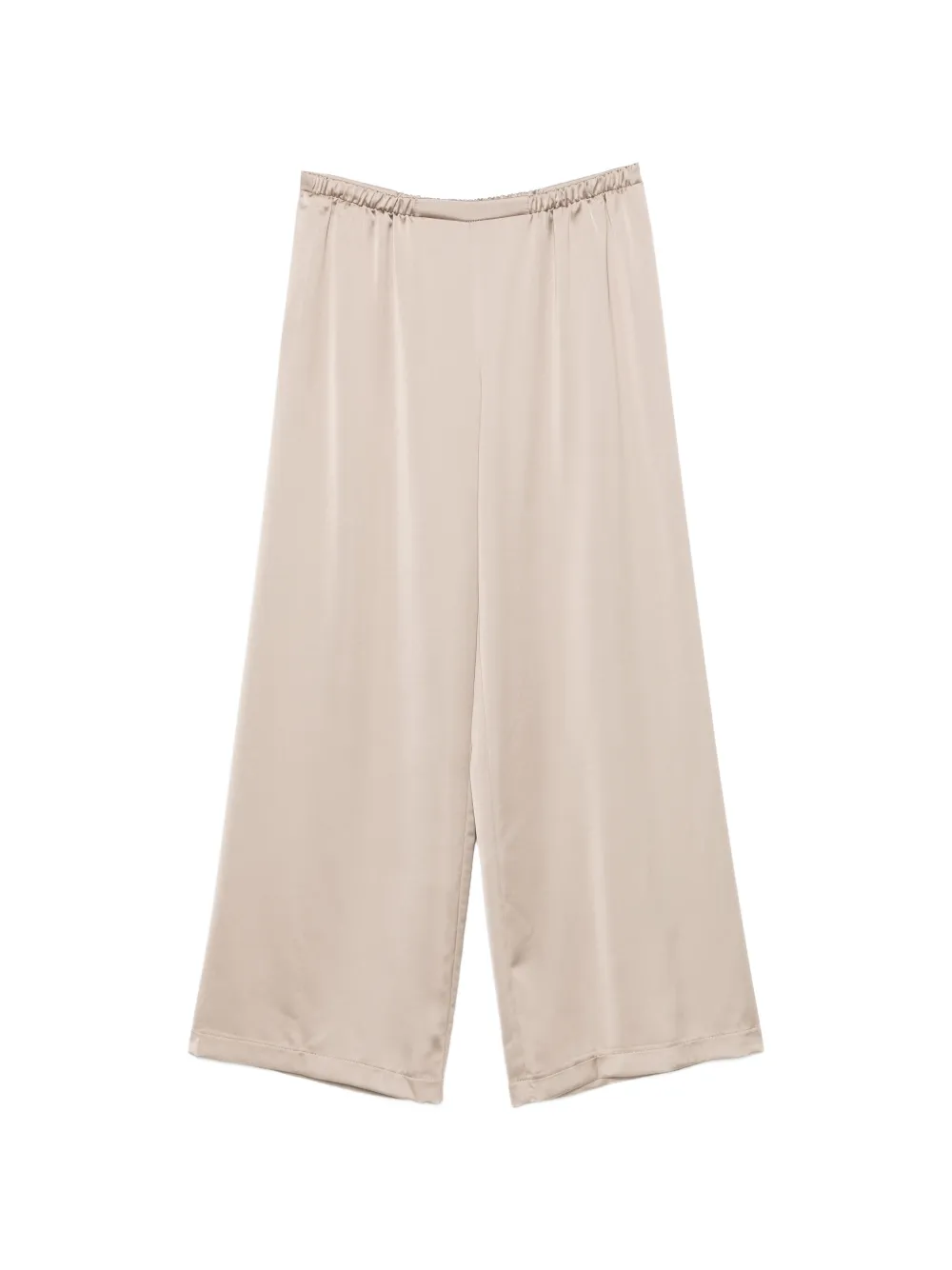 IMPERIAL satin-finish wide-leg trousers - Toni neutri