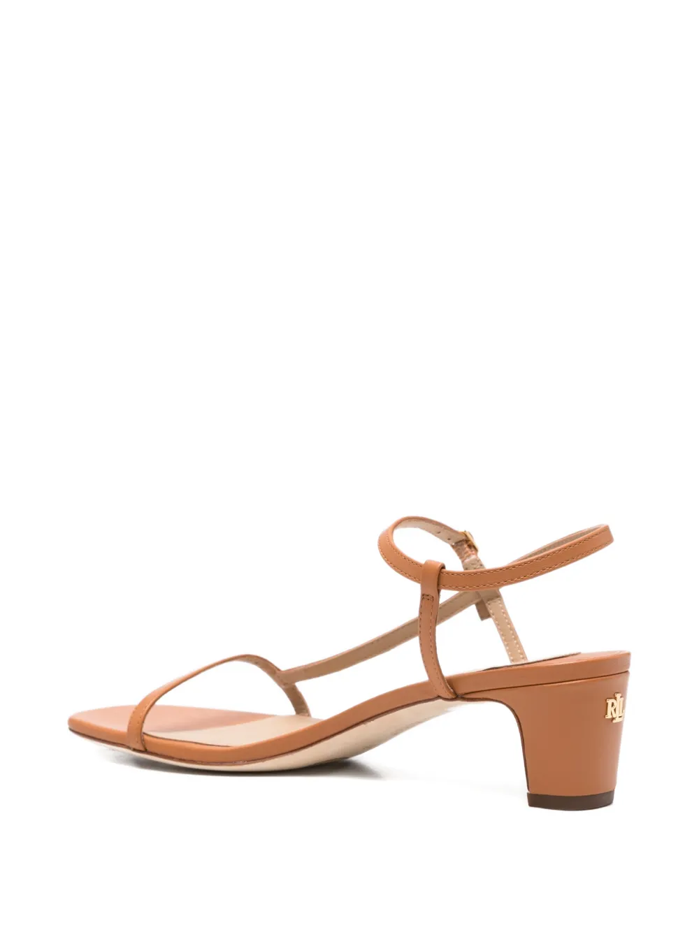 Lauren Ralph Lauren Lainee leren sandalen met bandjes Bruin