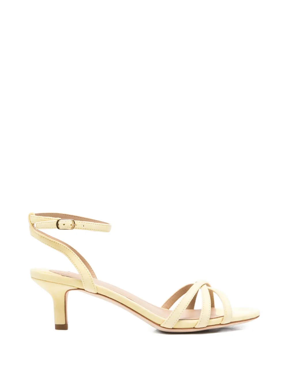 Lauren Ralph Lauren Kendyl crossover-strap suede sandals - Giallo