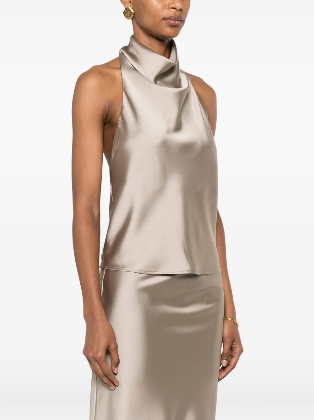  Imperial Top Con Cuello Halter - Neutro 