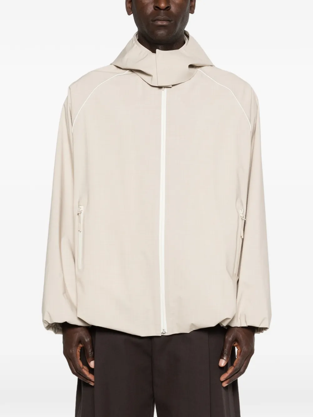 Lacoste Jack met capuchon en afwerking Beige