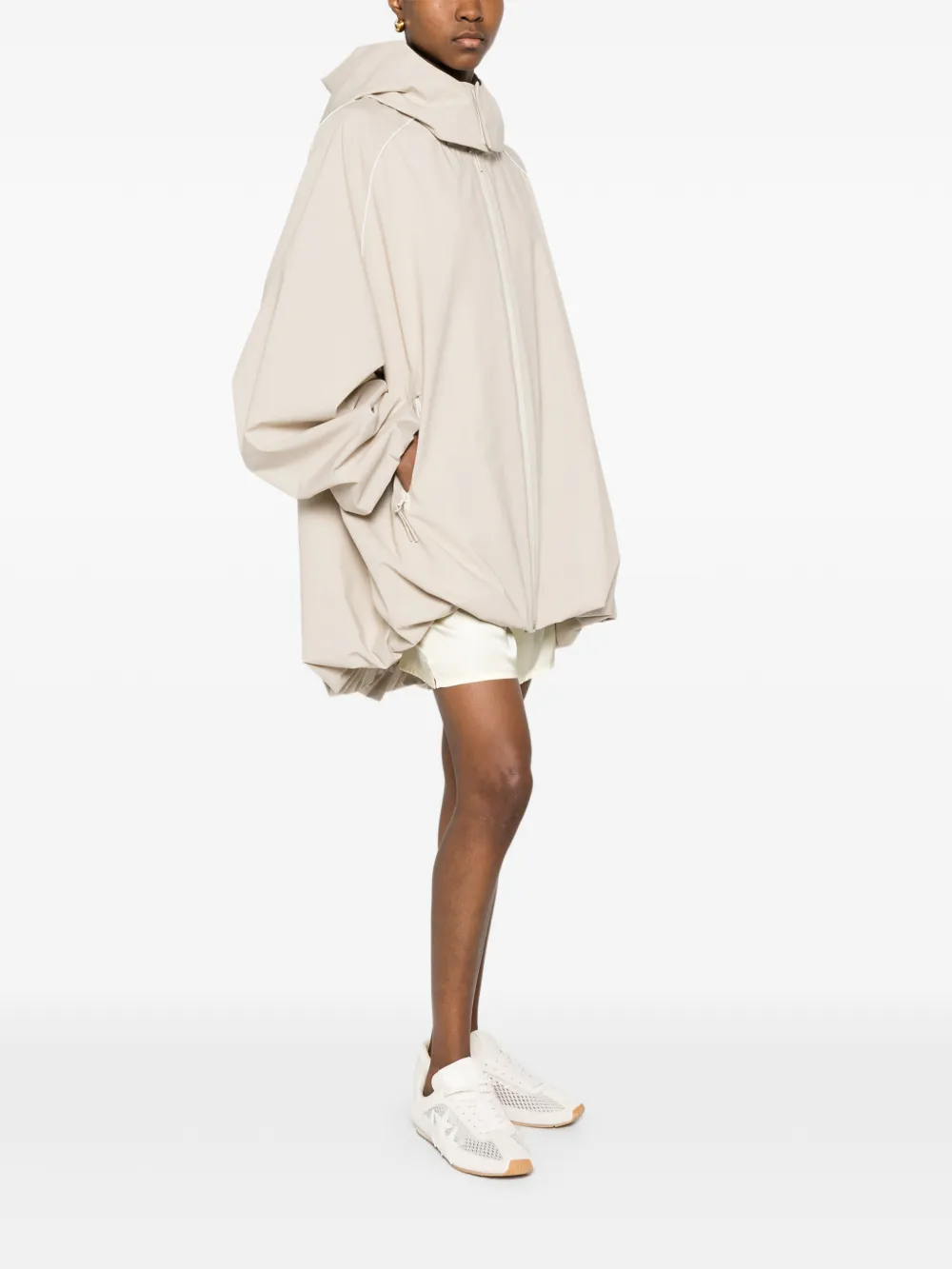 Lacoste Jack met capuchon en afwerking Beige
