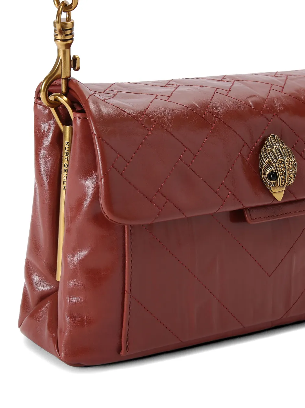 Kurt Geiger London Celia gewatteerde schoudertas Rood