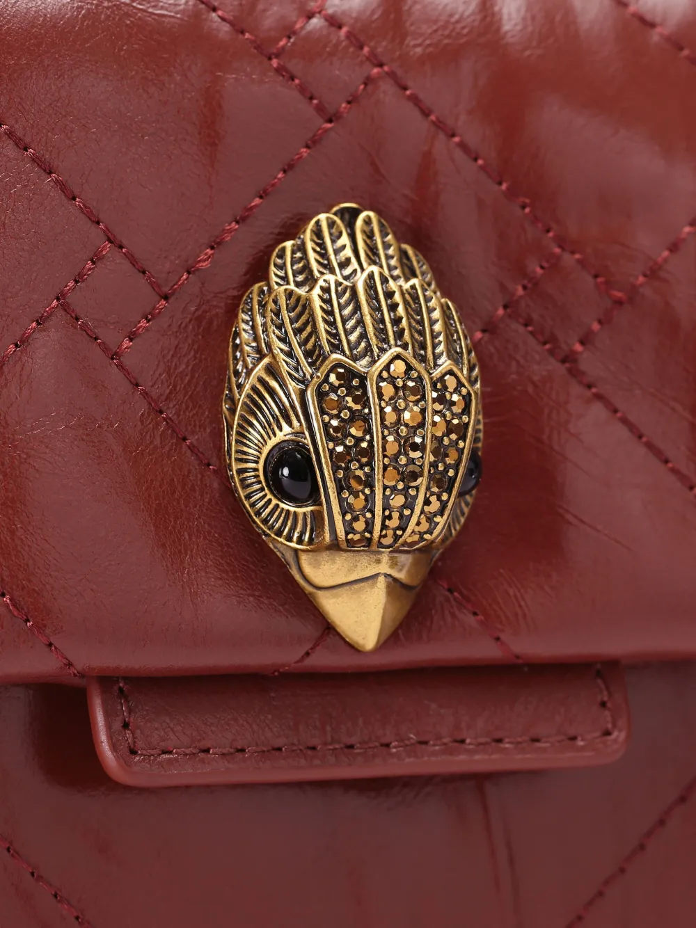 Kurt Geiger London Celia gewatteerde schoudertas Rood