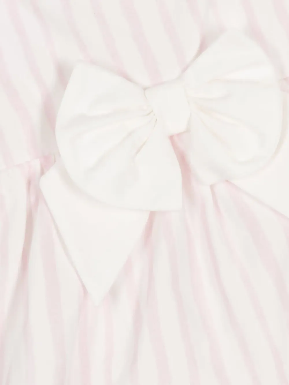 CACHAREL KIDS Twee gestreepte jurken verfraaid met strik Roze