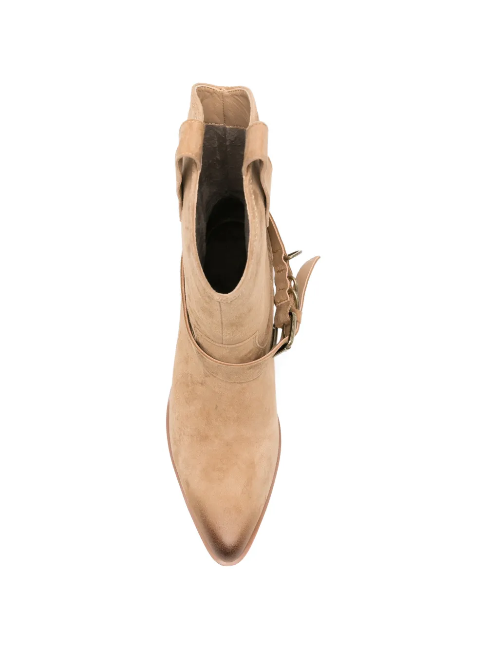 ADRIANNA FERETTI Laarzen met gesp Beige