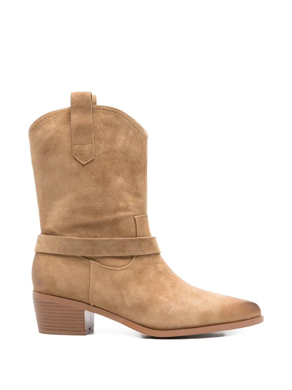 ADRIANNA FERETTI Laarzen met gesp Beige