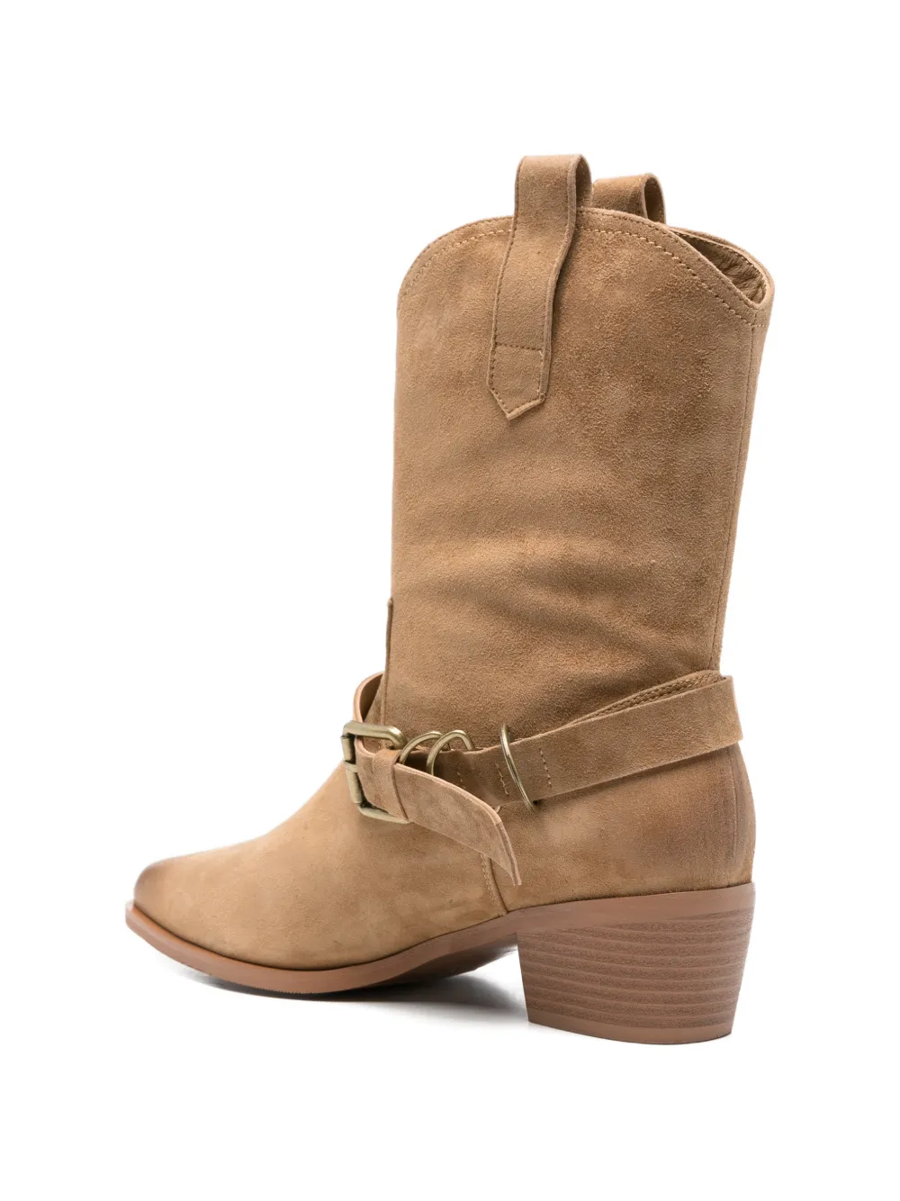 ADRIANNA FERETTI Laarzen met gesp Beige