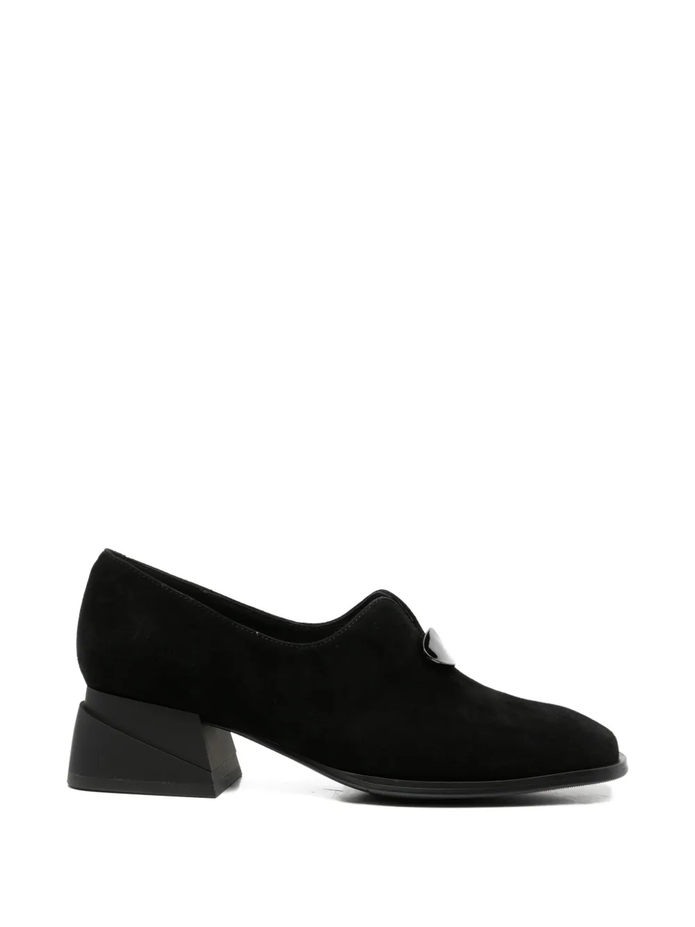 ADRIANNA FERETTI bow-detail leather ballet flats - Nero