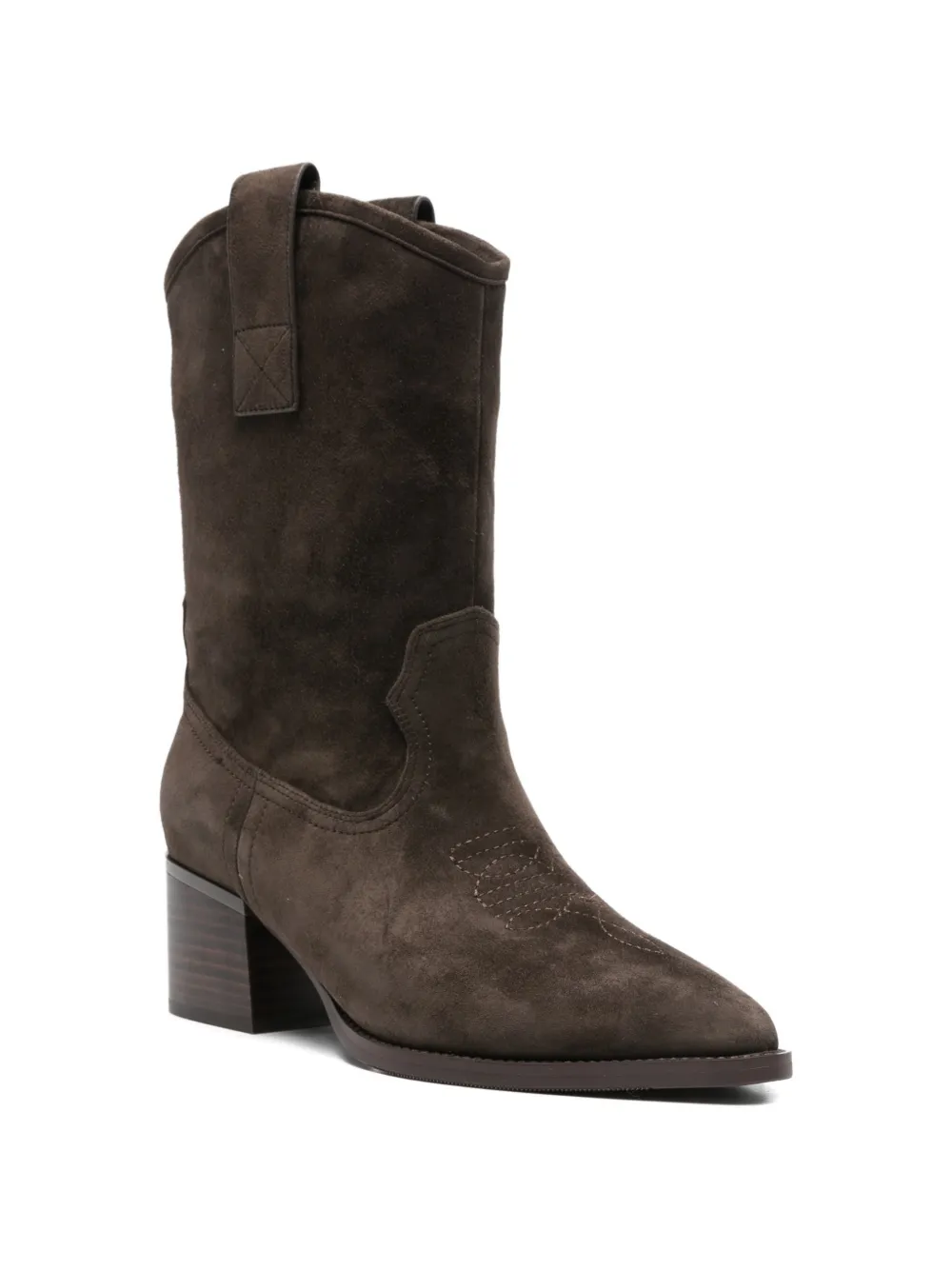 ADRIANNA FERETTI Suède cowboylaarzen Bruin