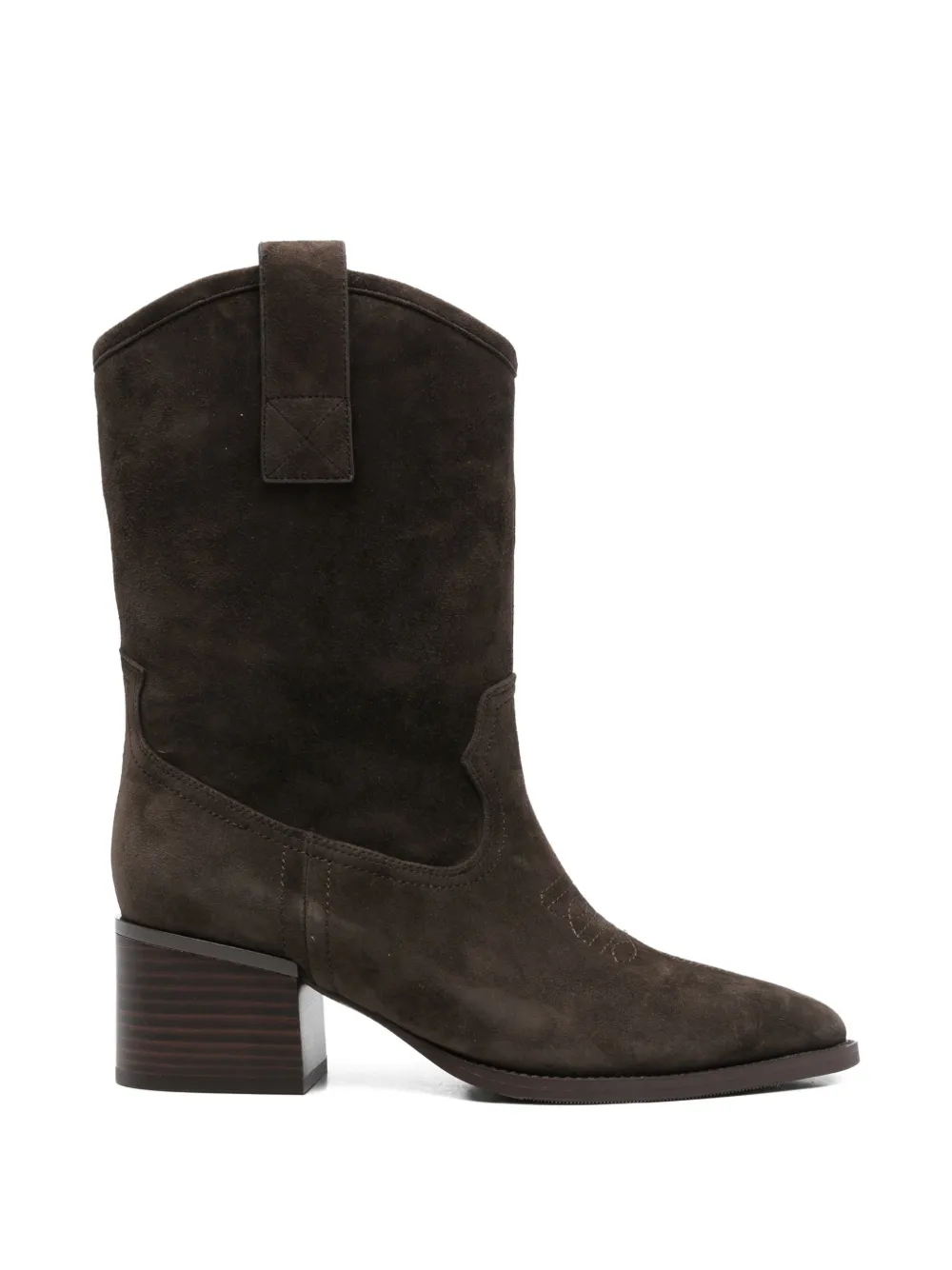 ADRIANNA FERETTI Suède cowboylaarzen Bruin