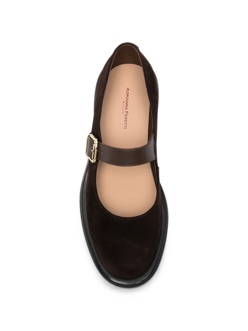 ADRIANNA FERETTI Bumper pumps met gespsluiting Bruin