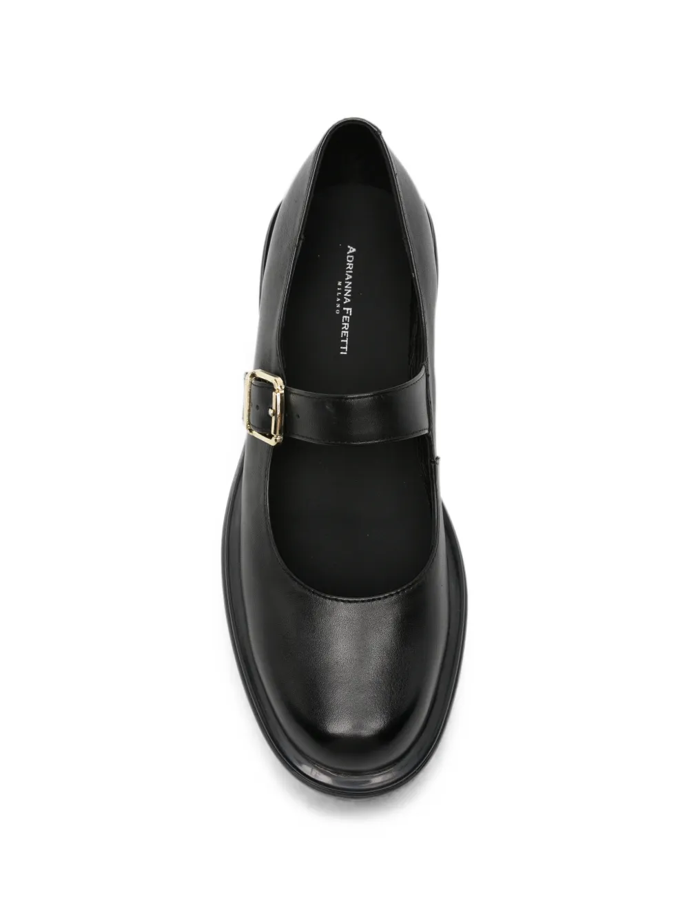 ADRIANNA FERETTI buckle-strap leather pumps Zwart