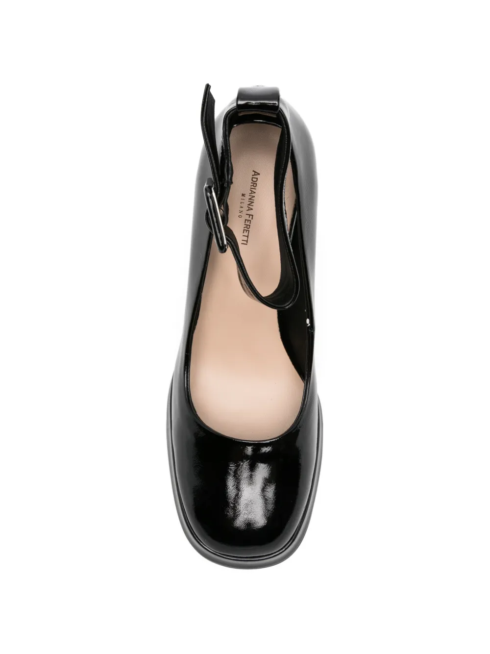 ADRIANNA FERETTI Lakleren pumps Zwart