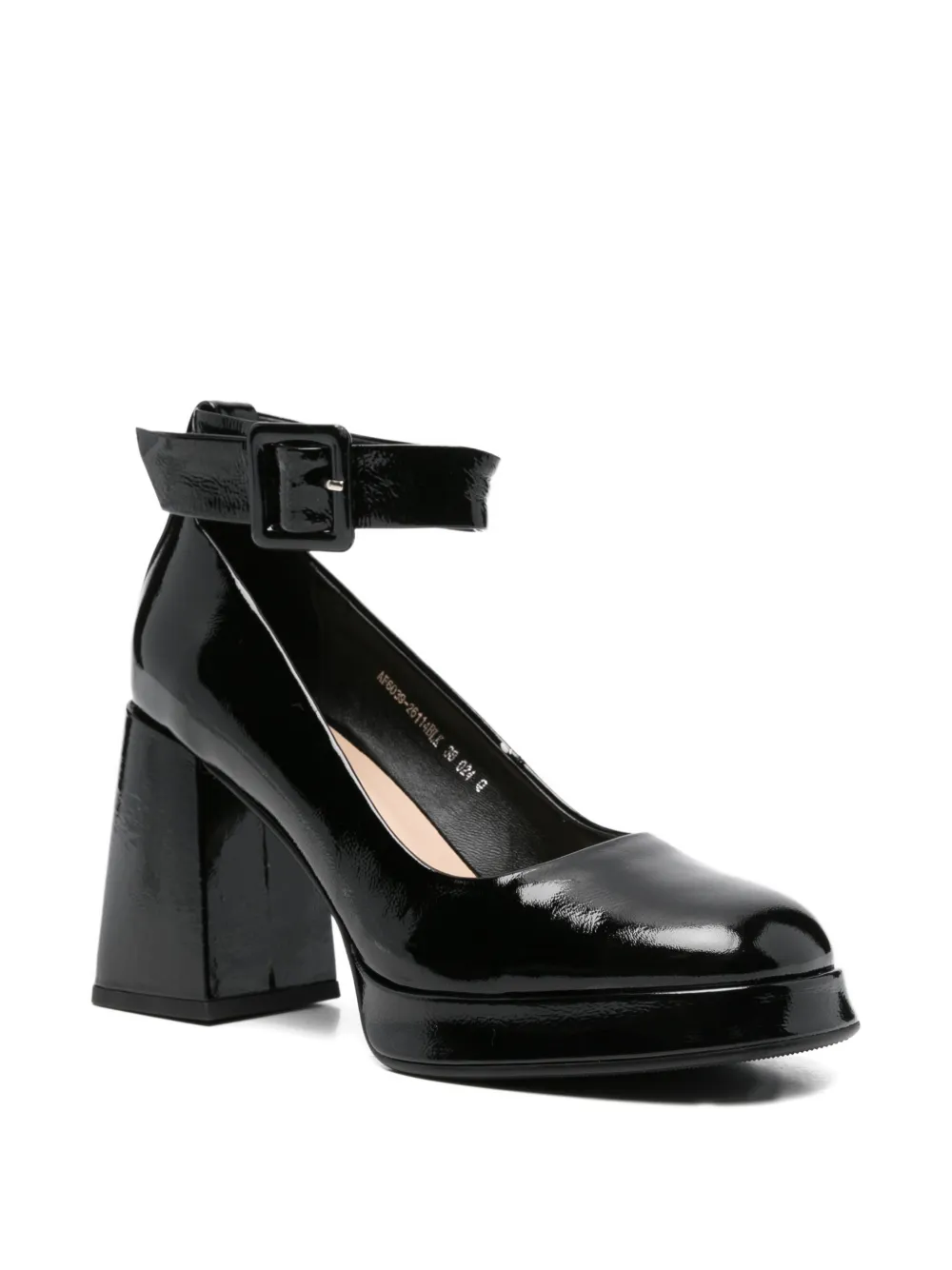 ADRIANNA FERETTI Lakleren pumps Zwart