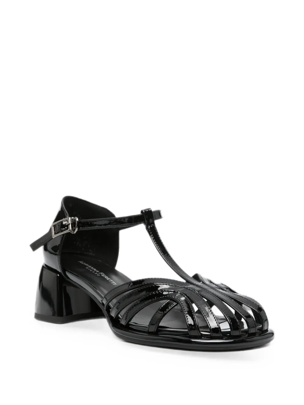 ADRIANNA FERETTI Gekooide sandalen met T-bandje Zwart