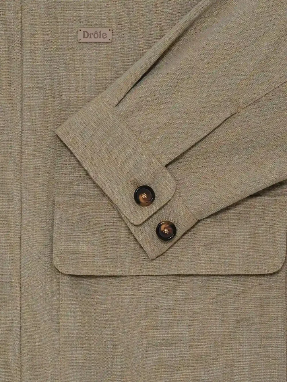 Drôle De Monsieur Raglan katoenen jack Beige