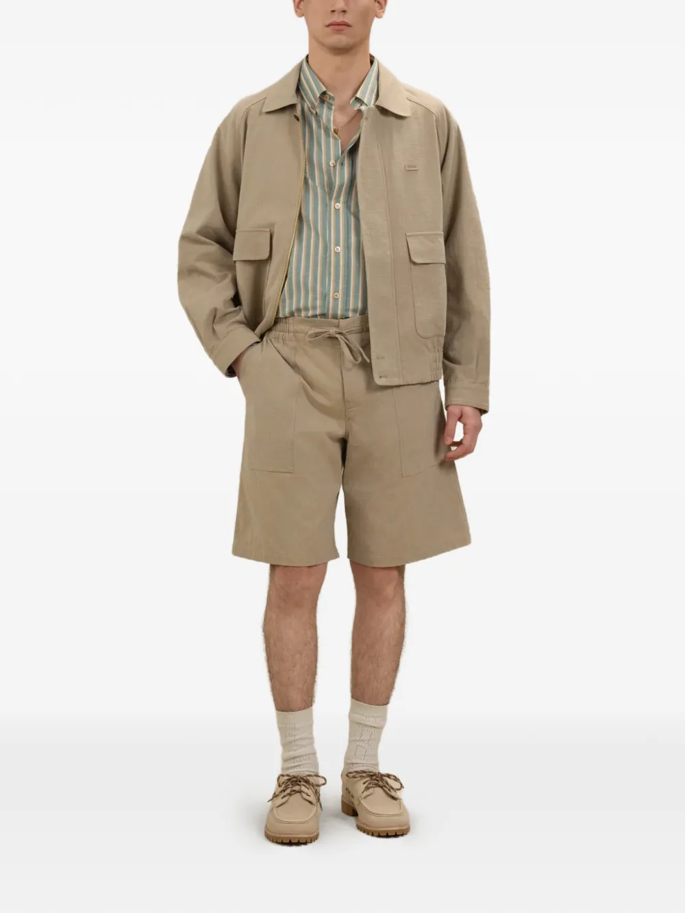 Drôle De Monsieur Raglan katoenen jack Beige