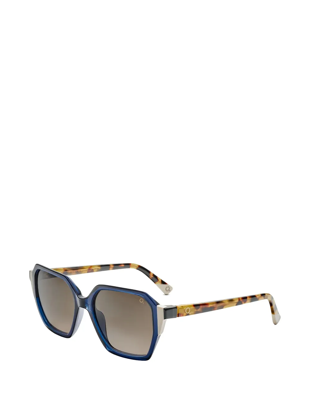 Etnia Barcelona Navas zonnebril met geometrisch montuur Blauw