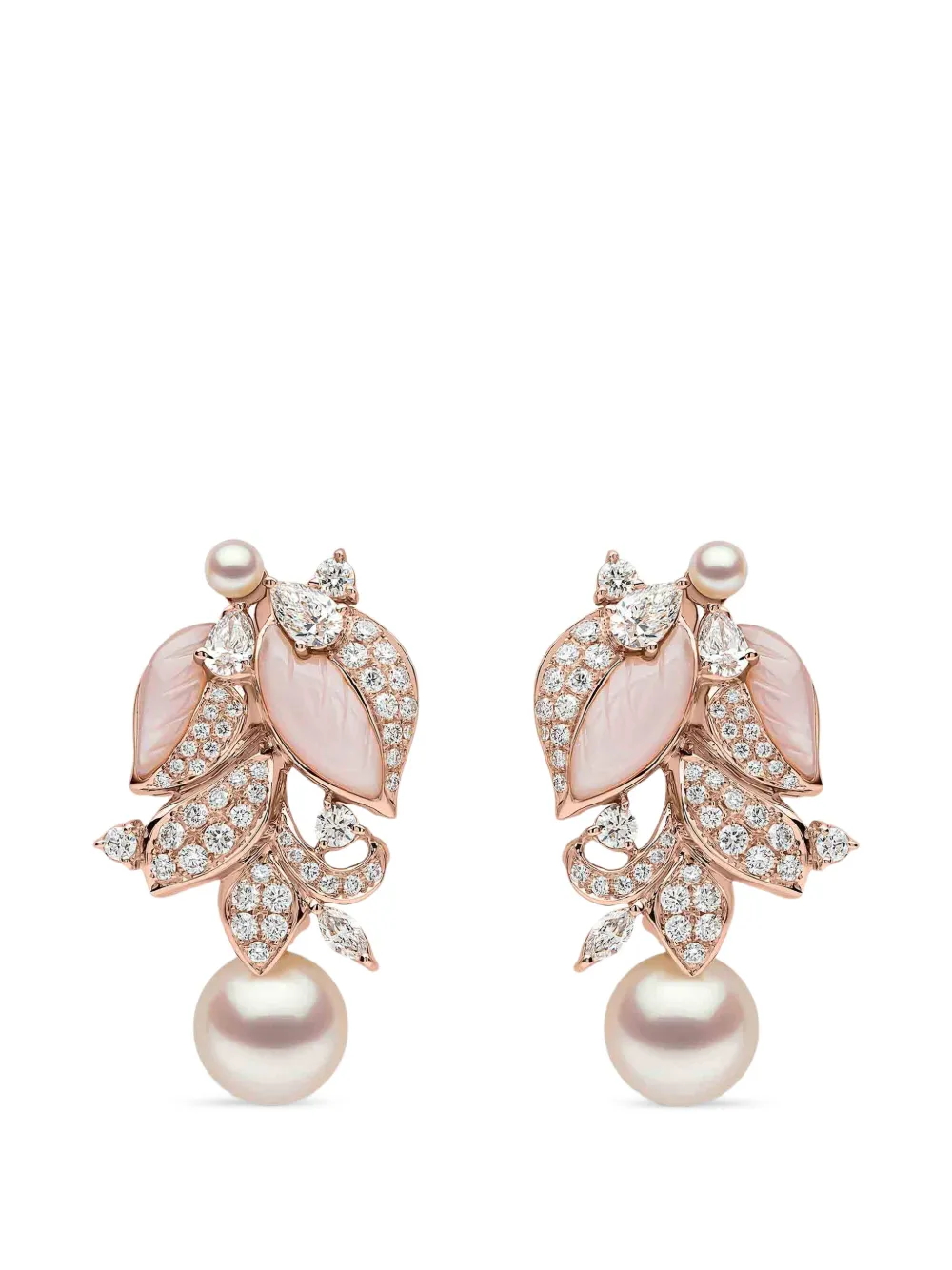 Yoko London Pearl Gemstone Earrings - Rosa