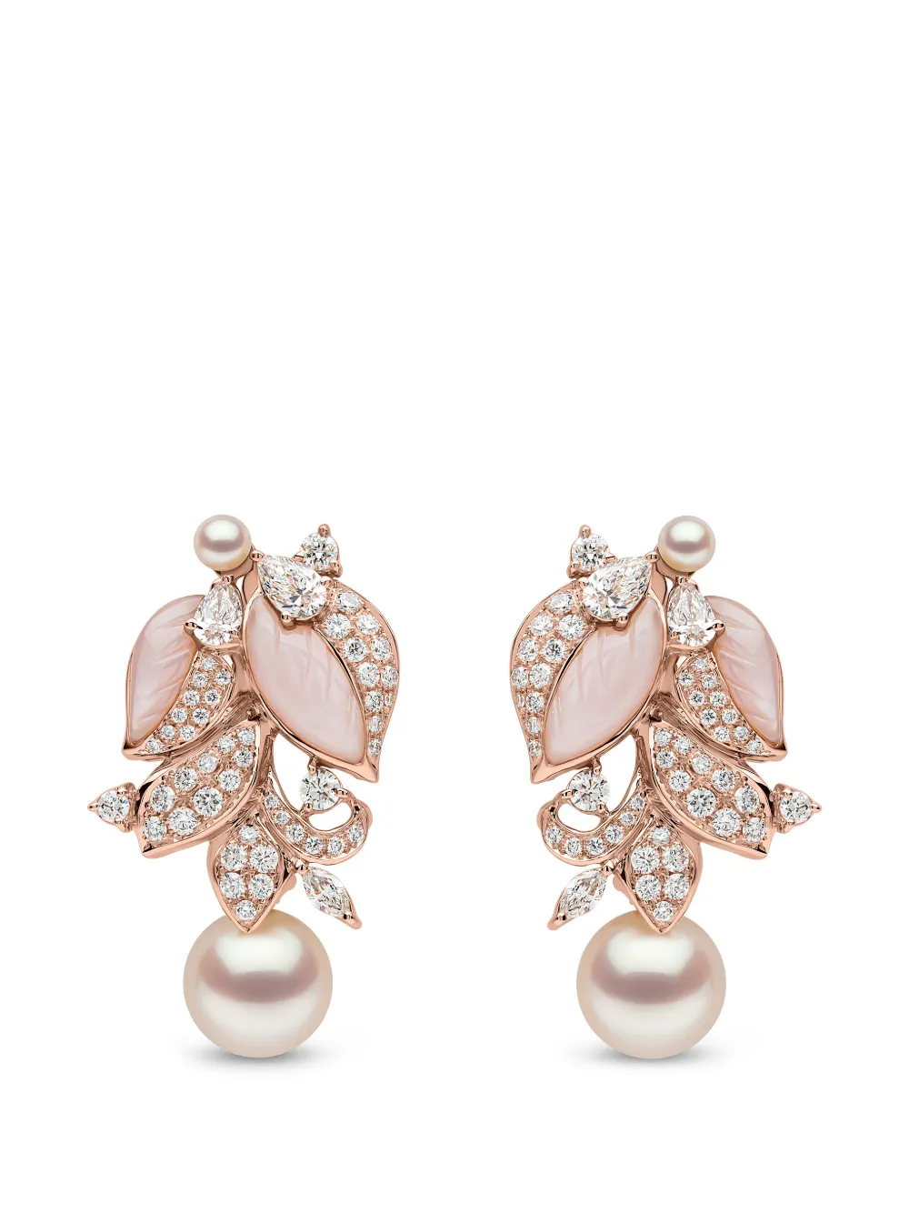Yoko London Cleopatra pearl and diamond earrings