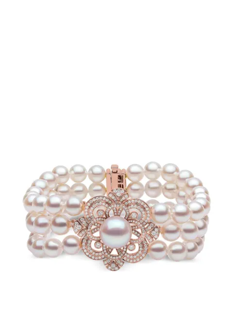Yoko London akoya pearl and diamond bracelet