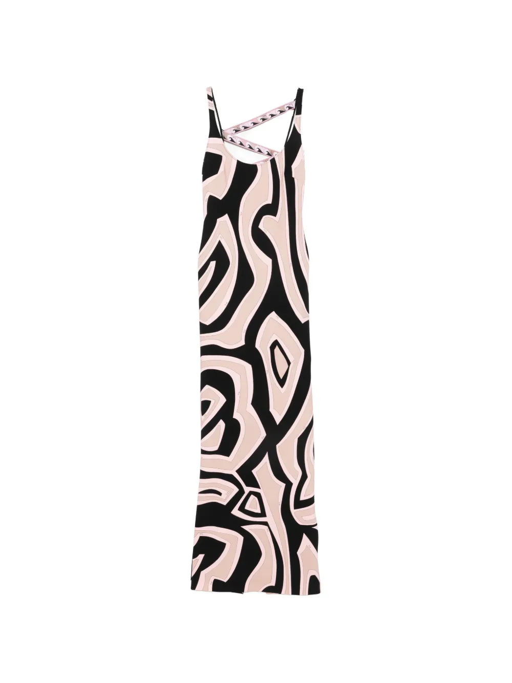 Pucci Scoop-neck Maxi Dress In Pink