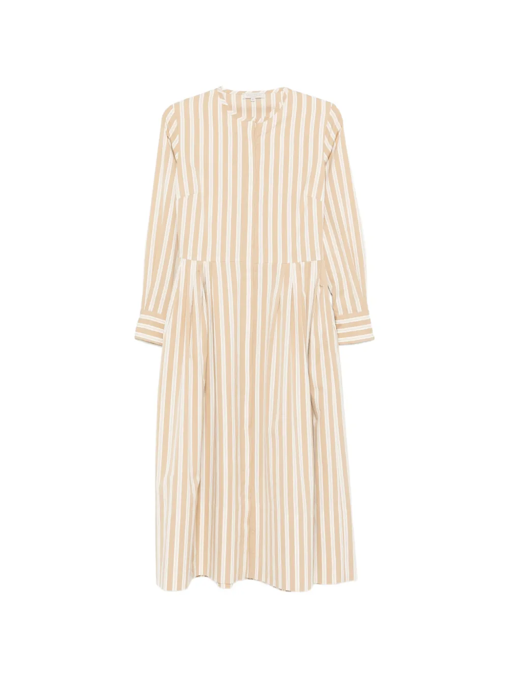 Antonelli striped pleated dress - Toni neutri