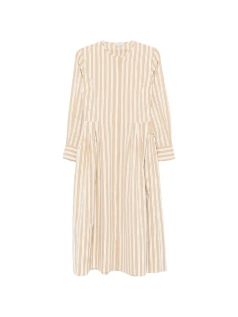 Antonelli Vestido listrado com pregas