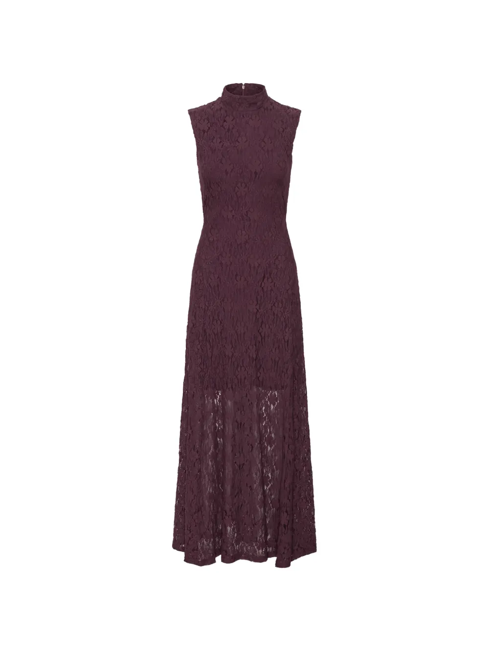 ROTATE BIRGER CHRISTENSEN robe longue en dentelle à coupe évasée - Rouge ROTATE BIRGER CHRISTENSEN robe longue en dentelle à coupe évasée - Rouge