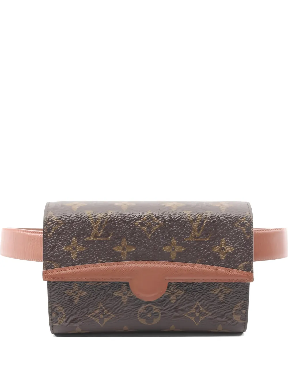 Pre-owned Louis Vuitton 1993 Arche Monogram-canvas Belt Bag In Brown
