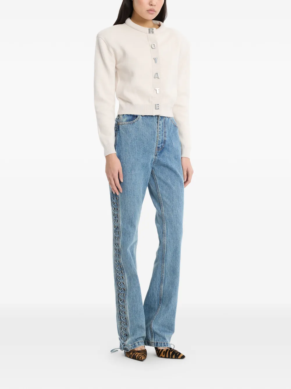 ROTATE BIRGER CHRISTENSEN Vest met lange mouwen Beige