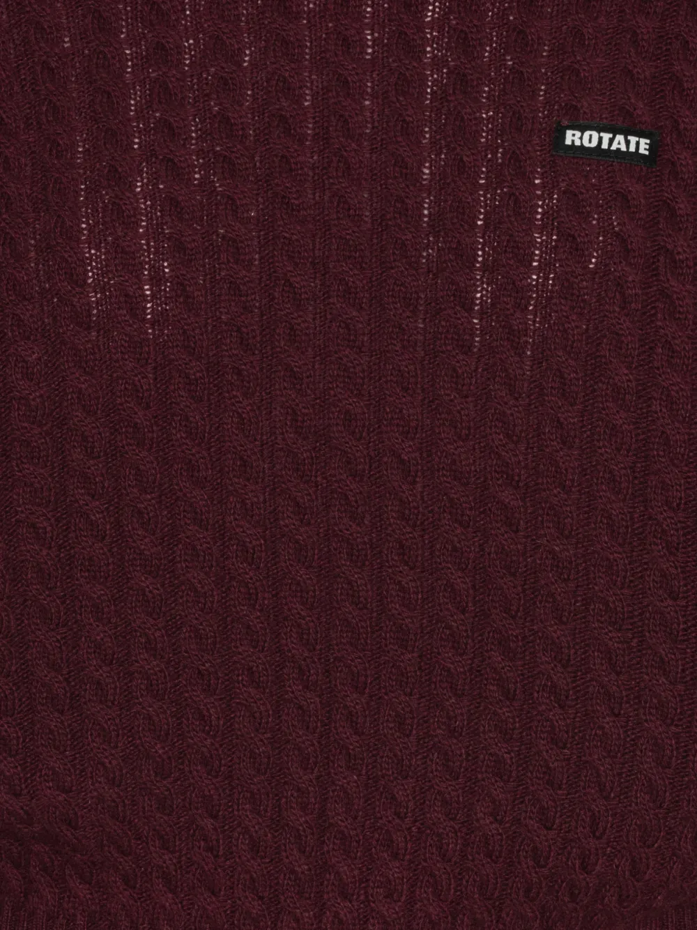 ROTATE BIRGER CHRISTENSEN Kabelgebreide trui Rood
