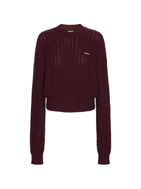ROTATE BIRGER CHRISTENSEN cable-knit crew-neck sweater