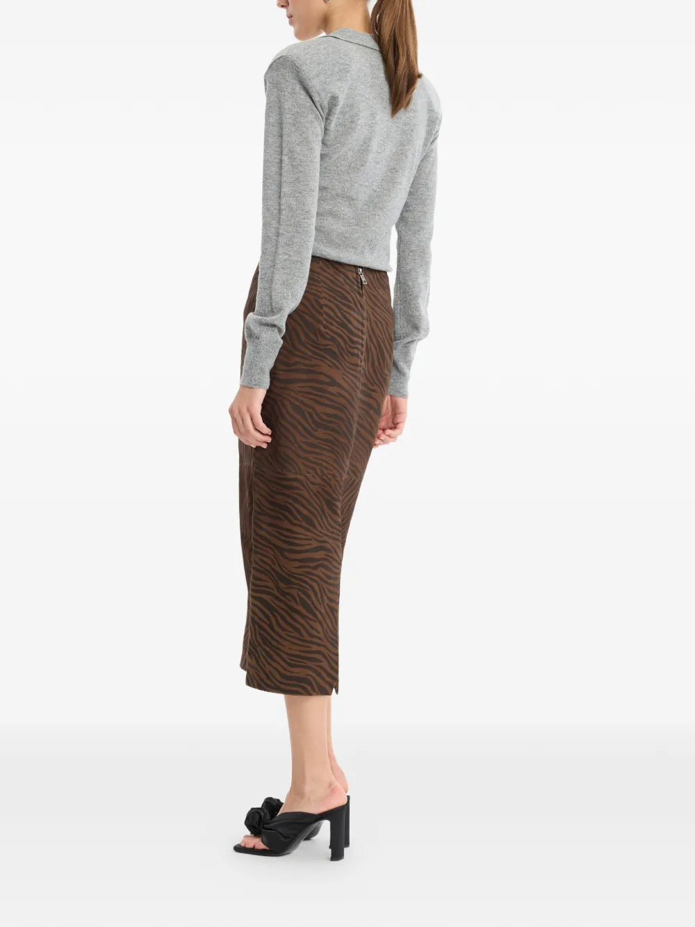 ROTATE BIRGER CHRISTENSEN Polotop met lange mouwen Grijs