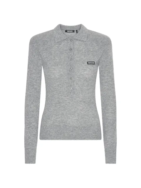 ROTATE BIRGER CHRISTENSEN Langärmeliges Poloshirt