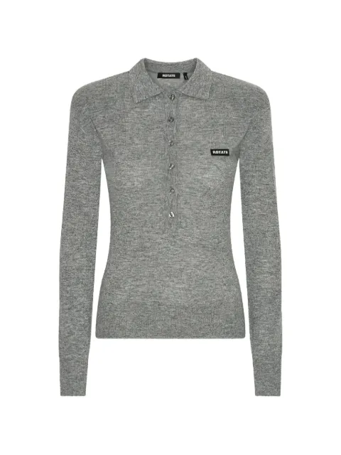 ROTATE BIRGER CHRISTENSEN long-sleeve polo top