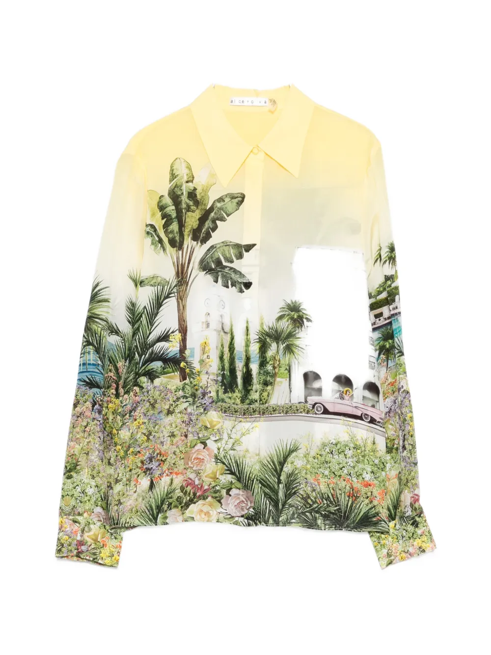 alice + olivia printed shirt - Giallo