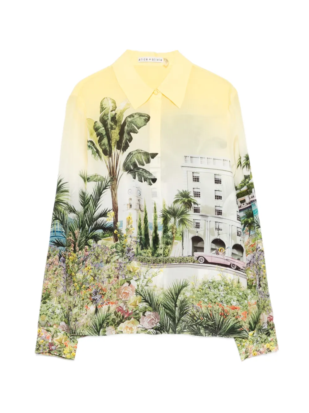 alice + olivia printed shirt - Gelb