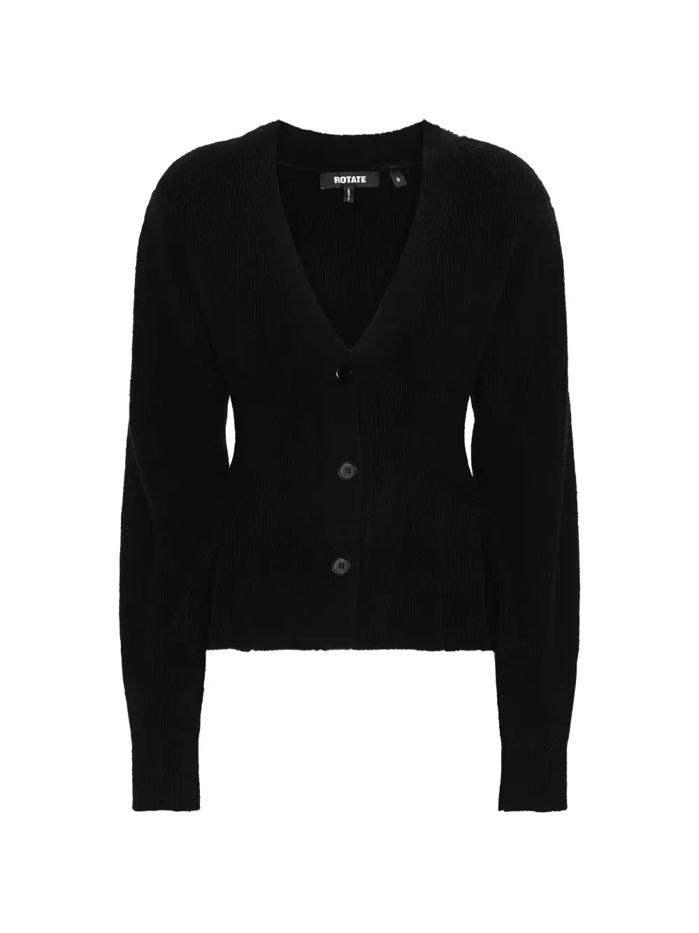 ROTATE BIRGER CHRISTENSEN Cardigan mit Schößchen - Schwarz