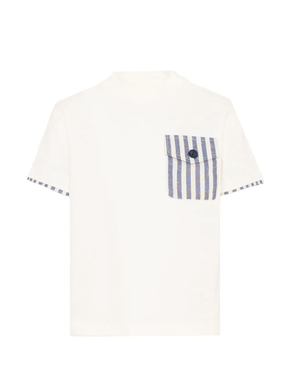 Fay Kids striped pocket T-shirt - Toni neutri