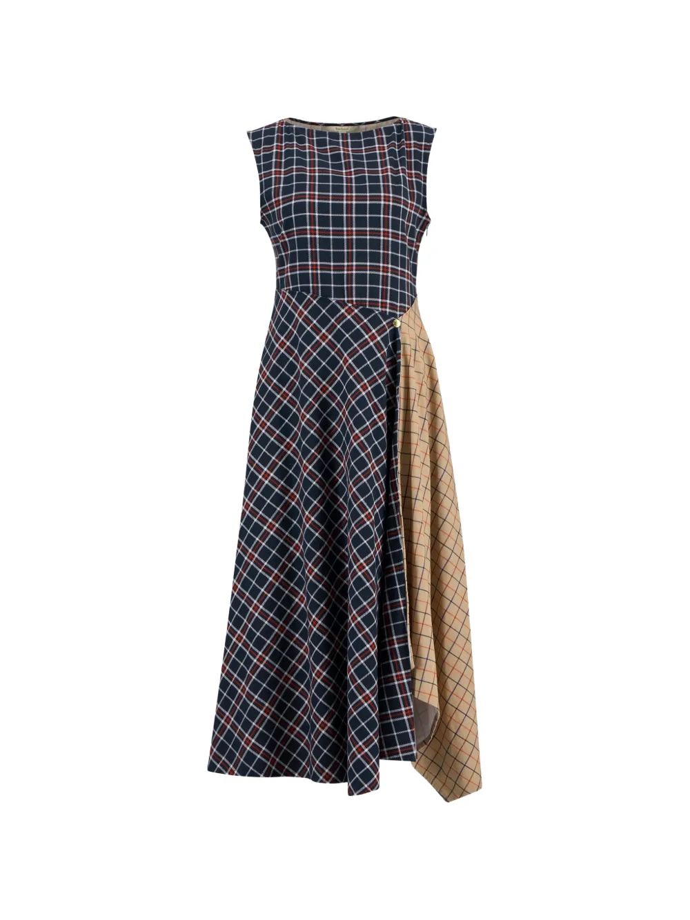 Barbour robe asymétrique à carreaux - Bleu Barbour robe asymétrique à carreaux - Bleu