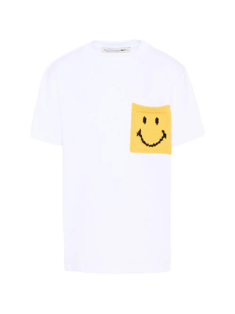 Joshua Sanders Kids smiley-face pocket T-shirt - Bianco