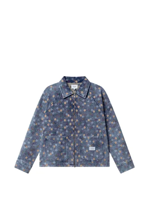 Nikben dot-jacquard shirt jacket