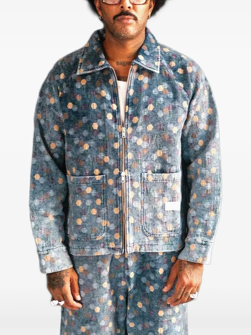 Nikben 도트 자카드 셔츠 재킷 | 셔츠 재킷 | Image 2