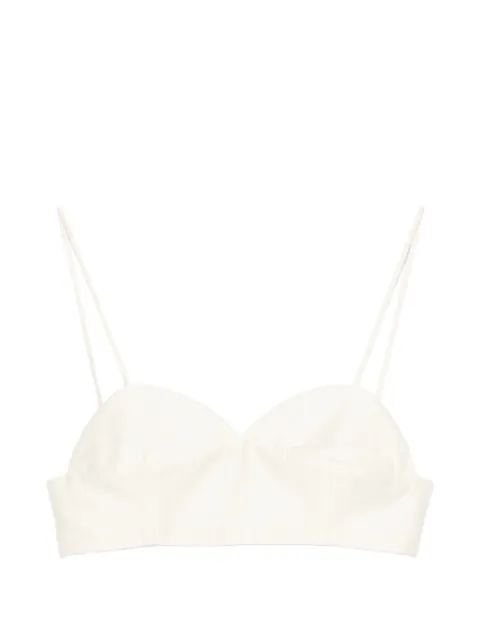 Cordera ribbed spaghetti-strap top