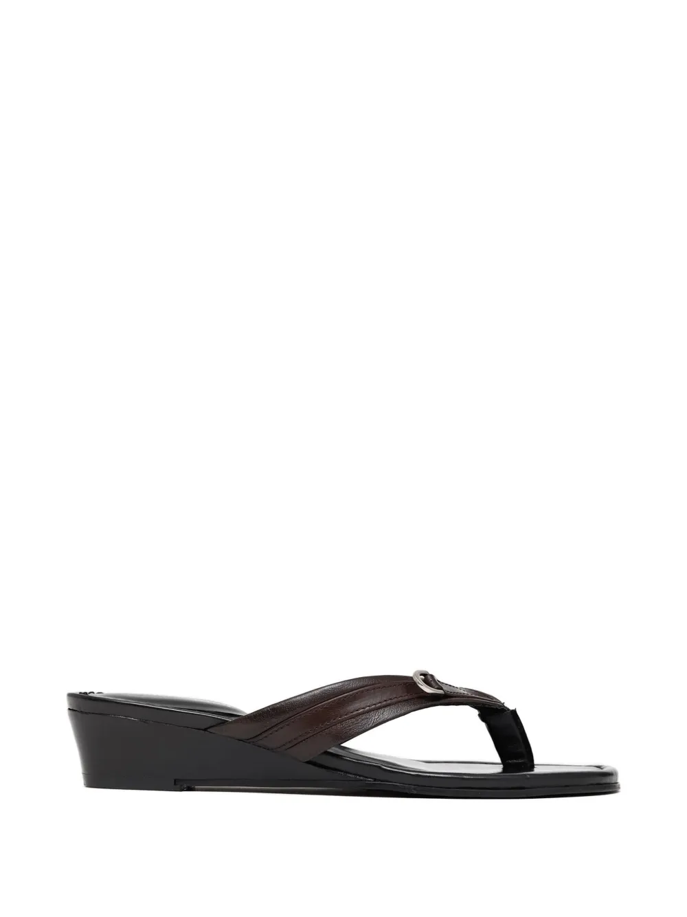 Paloma Wool Sandalen met gespdetail en sleehak Bruin