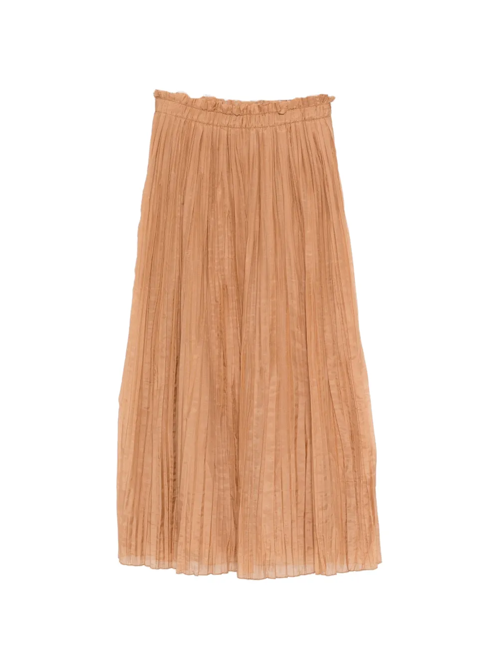 Daniele Fiesoli pleated midi skirt - Marrone